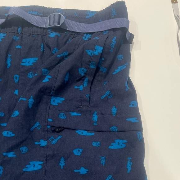 North Face Shorts Mens Medium Blue Cargo V Belted Performance Stretch Adult - Picture 3 of 8